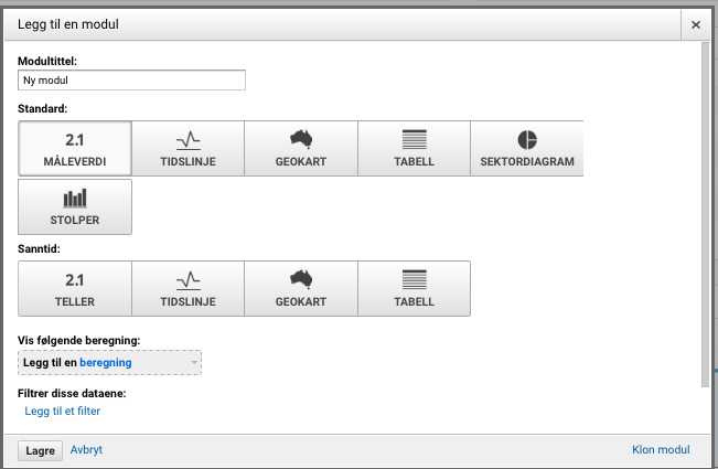 Google Analytics modul